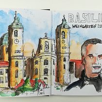 Mein Kursprojekt: Aquarellsketching: Drück deine Ideen aus . Traditional illustration, Sketching, Creativit, Drawing, Watercolor Painting, and Sketchbook project by Edwin Briebrecher - 05.18.2021