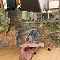 My project in Urban Sketching: Express Your World in a New Perspective course. Un projet de Illustration traditionnelle, Esquisse , Dessin, Aquarelle, Illustration architecturale , et Carnet de croquis de Susan Singer - 15.05.2021