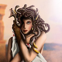 Medusa - Digital Illustration Character Design on Procreate. Traditional illustration, Character Design, and Digital Illustration project by Andrea De Francesco - 05.18.2021