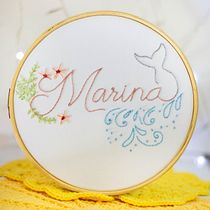 Meu projeto do curso: Técnicas básicas para bordado de letras. Embroider project by Mickaelle Medeiros - 06.15.2021