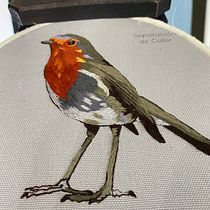 Mi Proyecto del curso: Pintar con hilo: técnicas de ilustración textil. Traditional illustration, and Embroider project by Lileny Salazar Ulloa - 05.19.2021