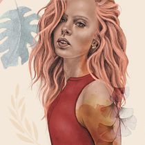 My project in Illustrated Portraits with Procreate course. Ilustração tradicional, Ilustração vetorial, Ilustração digital, e Desenho de retrato projeto de johntrechter - 17.05.2021