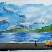 Mi Proyecto del curso: Página de cuaderno de viaje. Traditional illustration, Watercolor Painting, Architectural Illustration, and Sketchbook project by Paulina González - 05.15.2021