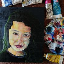 Mi Proyecto del curso: Retrato realista al óleo: detalles y expresión. Fine Arts, Painting, and Oil Painting project by Yereth Esther Carbajal Bello - 05.20.2021