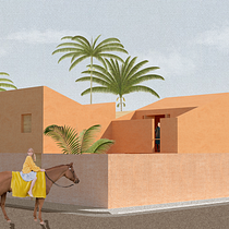 My project in Architectural Visualization Using Digital Collage course. Un projet de Architecture, Design graphique, Architecture d'intérieur, Design d'intérieur, Pa, sagisme, Collage, Architecture numérique et Illustration architecturale de Amanda Serafim - 17.05.2021