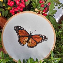Monarch Butterfly. Traditional illustration, and Embroider project by mars.f451 - 05.01.2021