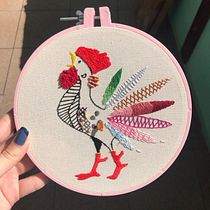 Meu projeto do curso: Técnicas de bordado: ilustrando com linha e agulha. Un projet de Broderie de Letícia Oliveira - 20.05.2021