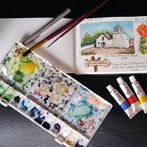 Mi Proyecto del curso: Cuaderno de viaje en acuarela. Sketchbook, Traditional illustration, Watercolor Painting, and Architectural Illustration project by Roberto Pleitez - 05.16.2021