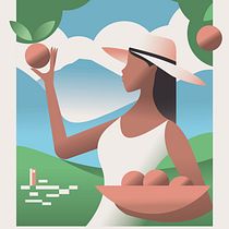 My project in Art Deco Style for Digital Illustration course. Traditional illustration, Fine Arts, Poster Design, and Digital Illustration project by ben - 05.21.2021