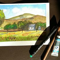 Mi Proyecto del curso: Cuaderno de viaje en acuarela. Traditional illustration, Watercolor Painting, Architectural Illustration, and Sketchbook project by Andrea Fernando - 05.21.2021