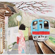 My project in Watercolor Illustration with Japanese Influence course. Un projet de Illustration traditionnelle, Dessin , et Aquarelle de YJ - 19.05.2021