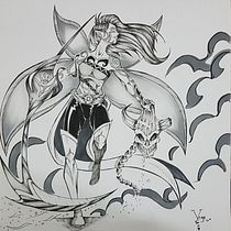 Hada Demon Slayer. Character Design, Comic, Drawing, Traditional illustration & Ink Illustration project by Eduardo Vega - 05.18.2021
