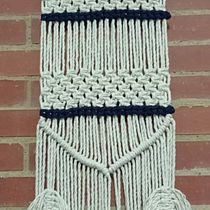 Mi Proyecto del curso: Macramé: nudos básicos y complejos . Accessor, Design, Interior Design, Decoration, Fiber Arts, and Macramé project by stephanie guerrero - 05.21.2021