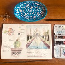 Mein Kursprojekt: Aquarellreiseheft. Traditional illustration, Watercolor Painting, Architectural Illustration, and Sketchbook project by cclaus78 - 05.22.2021