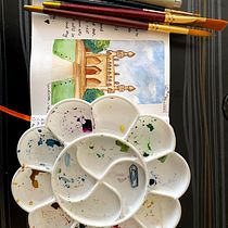 My project in Watercolor Travel Journal course. Traditional illustration, Watercolor Painting, Architectural Illustration, and Sketchbook project by Astha Jain - 05.21.2021