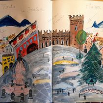 Sketchbook pittorico a gouache. Città di Trento.. Un progetto di Illustrazione tradizionale, Bozzetti, Disegno, Illustrazione architettonica, Sketchbook e Pittura gouache di Tosca D'Aprile - 23.05.2021