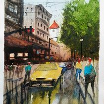 Mi Proyecto del curso: Paisajes urbanos en acuarela. Un projet de Beaux Arts, Aquarelle et Illustration architecturale de Sergi Rios Solé - 23.05.2021