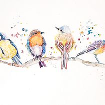 My project in Artistic Watercolor Techniques for Illustrating Birds course. Traditional illustration, Watercolor Painting, Realistic Drawing, and Naturalistic Illustration project by Lisa Gray - 05.24.2021