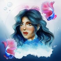 My project in Digital Fantasy Portraits with Photoshop course. Traditional illustration, Drawing, Digital Illustration, Portrait Drawing, Digital Drawing, and Digital Painting project by Natalia Dębska - 05.25.2021
