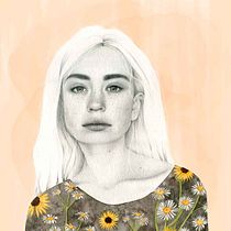 Mein Kursprojekt: Porträt mit Bleistift, Farbtechniken und Photoshop Ein Projekt aus dem Bereich Traditionelle Illustration, Bleistiftzeichnung, Zeichnung, Digitale Illustration und Porträtzeichnung von Rebecca Bechtold - 25.05.2021