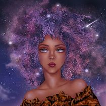 Mi Proyecto del curso: NOCHE EN EL DESIERTO. Traditional illustration, Drawing, Digital Illustration, Portrait Drawing, Digital Drawing, and Digital Painting project by Fernanda Chávez - 05.23.2021