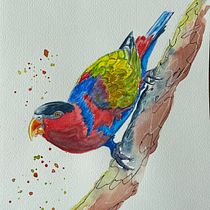 My project in Artistic Watercolor Techniques for Illustrating Birds course. Traditional illustration, Watercolor Painting, Realistic Drawing, and Naturalistic Illustration project by Jean Hodgkiss - 05.21.2021