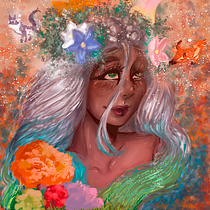 Mi Proyecto del curso: Retratos digitales de fantasía con Photoshop. Traditional illustration, Drawing, Digital Illustration, Portrait Drawing, Digital Drawing, and Digital Painting project by alanisseleneovalle - 05.24.2021