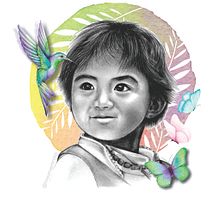 Mi Proyecto del curso: Ilustración de retrato con técnicas analógicas y digitales. Traditional illustration, Pencil Drawing, Drawing, Digital Illustration, Watercolor Painting, Portrait Drawing, and Realistic Drawing project by rossanaprendes - 05.01.2021