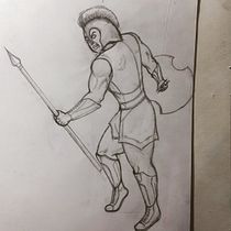 Mi Proyecto del curso: Ilustración para cómics: anatomía de un superhéroe. Ilustração tradicional, Design de personagens, Comic, Desenho a lápis, e Desenho anatômico projeto de Diegol Jaramillo - 24.05.2021