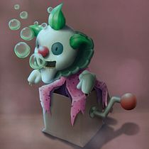 Jack in the box. Ilustração tradicional, Design de personagens, Ilustração digital, e Pintura digital projeto de juansebbrivera - 26.05.2021