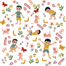 My project in Vector Pattern Illustration for Beginners course @saratomate Ein Projekt aus dem Bereich Design, Traditionelle Illustration, Musterdesign und Prägung von Shalini Soni Mazumdar - 18.05.2021