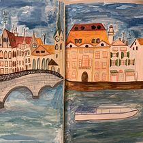 Mi Proyecto del curso: Sketchbook pictórico en gouache. Un progetto di Illustrazione tradizionale, Bozzetti, Disegno, Illustrazione architettonica, Sketchbook e Pittura gouache di Paola Bizioli - 26.05.2021