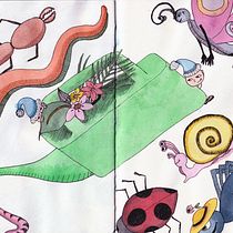Safarova.art project in The Art of Sketching: Transform Your Doodles into Art course. Traditional illustration, Pencil Drawing, Drawing, Sketchbook, and Watercolor Painting project by Tamara Safarova - 05.25.2021