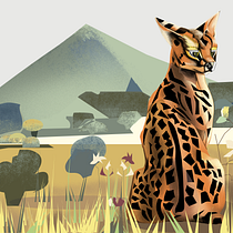 My project in Wildlife Illustration for Children's Books course. Un progetto di Illustrazione vettoriale, Illustrazione digitale, Illustrazione tradizionale e Belle arti di lily - 23.05.2021