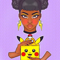 Pika Meal. Traditional illustration, Character Design, Comic, Drawing, Manga, and Digital Illustration project by CeeCee Covington - 05.27.2021