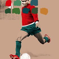 Brushes experiments on soccer images (and one more). Traditional illustration, Digital Illustration, and Digital Painting project by r_melo - 02.01.2021