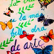 Mi Proyecto del curso: Caligrafía con pinceles de agua para principiantes. Un progetto di Calligrafia e Pittura ad acquerello di Olga Rogel - 27.05.2021