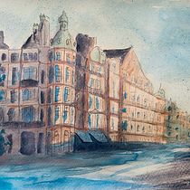 Mein Kursprojekt: Architektonische Zeichnung mit Aquarell und Tinte. Sketching, Drawing, Watercolor Painting, Architectural Illustration, Sketchbook & Ink Illustration project by jesssoul - 05.27.2021