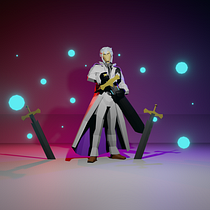 Ras from epic seven. 3D, Modelagem 3D, Videogames, Design de personagens 3D, e Design de videogames projeto de Adam Foggie - 25.05.2021
