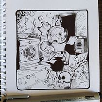 Mi Proyecto del curso: El dibujo como base creativa. Un projet de Illustration traditionnelle, Dessin au cra, on, Dessin, Illustration numérique, Dessin artistique , et Dessin numérique de ismadxd7 - 28.05.2021
