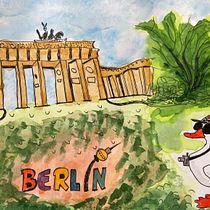 Mein Kursprojekt: Aquarellsketching: Drück deine Ideen aus . Traditional illustration, Sketching, Creativit, Drawing, Watercolor Painting, and Sketchbook project by Birgit K - 05.28.2021