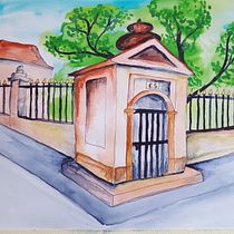 Mein Kursprojekt: Architektonische Zeichnung mit Aquarell und Tinte. Sketching, Drawing, Watercolor Painting, Architectural Illustration, Sketchbook & Ink Illustration project by dominikarolf - 05.28.2021