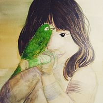 Meu projeto do curso: Retrato em aquarela a partir de uma fotografia. Traditional illustration, Watercolor Painting, and Portrait Drawing project by Eliane Guimarães do Carmo - 05.28.2021