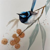 My project in Artistic Watercolor Techniques for Illustrating Birds course. Traditional illustration, Watercolor Painting, Realistic Drawing, and Naturalistic Illustration project by Cayte Pryor - 05.29.2021