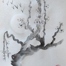 My project in Introduction to Sumi-e Painting course. Ilustração tradicional, Desenho e Ilustração com tinta projeto de Gaia Vichi - 29.05.2021