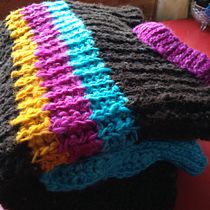 Mi Proyecto del curso: Crochet: crea prendas con una sola aguja. Design de moda, Tecido, DIY, e Crochê projeto de Valentina Urzua - 22.05.2021