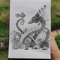 Mi Proyecto del curso: Ilustración en tinta china con influencia japonesa. Een project van Traditionele illustratie,  Tekening y  Illustratie met inkt van Diana Ysabel - 29.05.2021