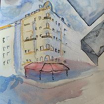Il mio progetto del corso: Disegno architettonico con acquerello e inchiostro. Sketching, Drawing, Watercolor Painting, Architectural Illustration, Sketchbook & Ink Illustration project by nicodemo_riffaldi - 05.30.2021