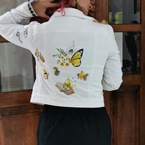 Renovando outfits con mi hija. Reciclando y aprendiendo con sus clases. Bordado projeto de mariaemogu - 30.05.2021