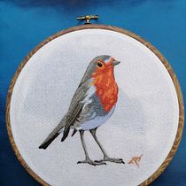 Mi Proyecto del curso: Pintar con hilo: técnicas de ilustración textil. Traditional illustration, and Embroider project by Marly Bohorquez - 05.29.2021